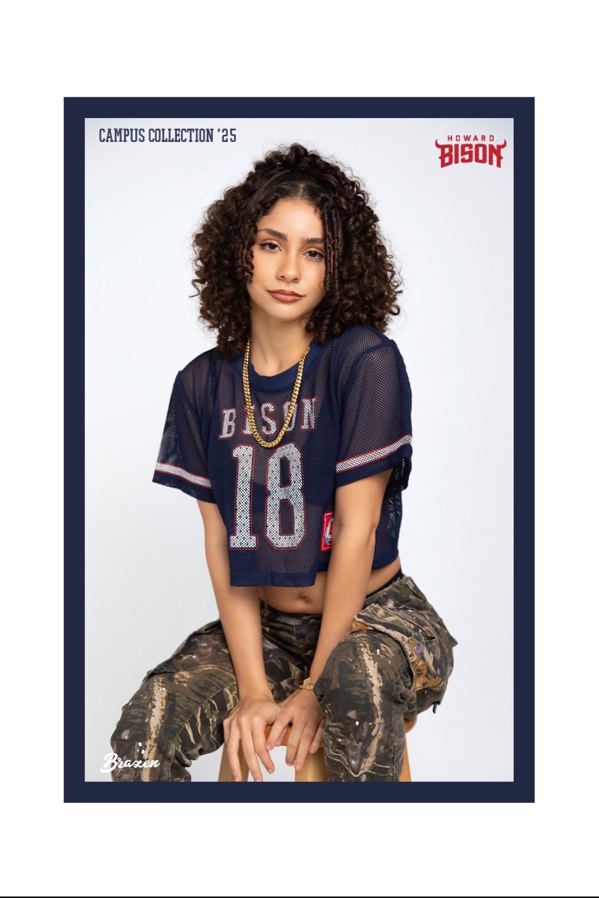 Howard Bison Cropped Jersey